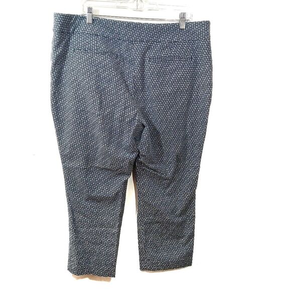 Ann Taylor Blue White Cropped Pants - Picture 3 of 11